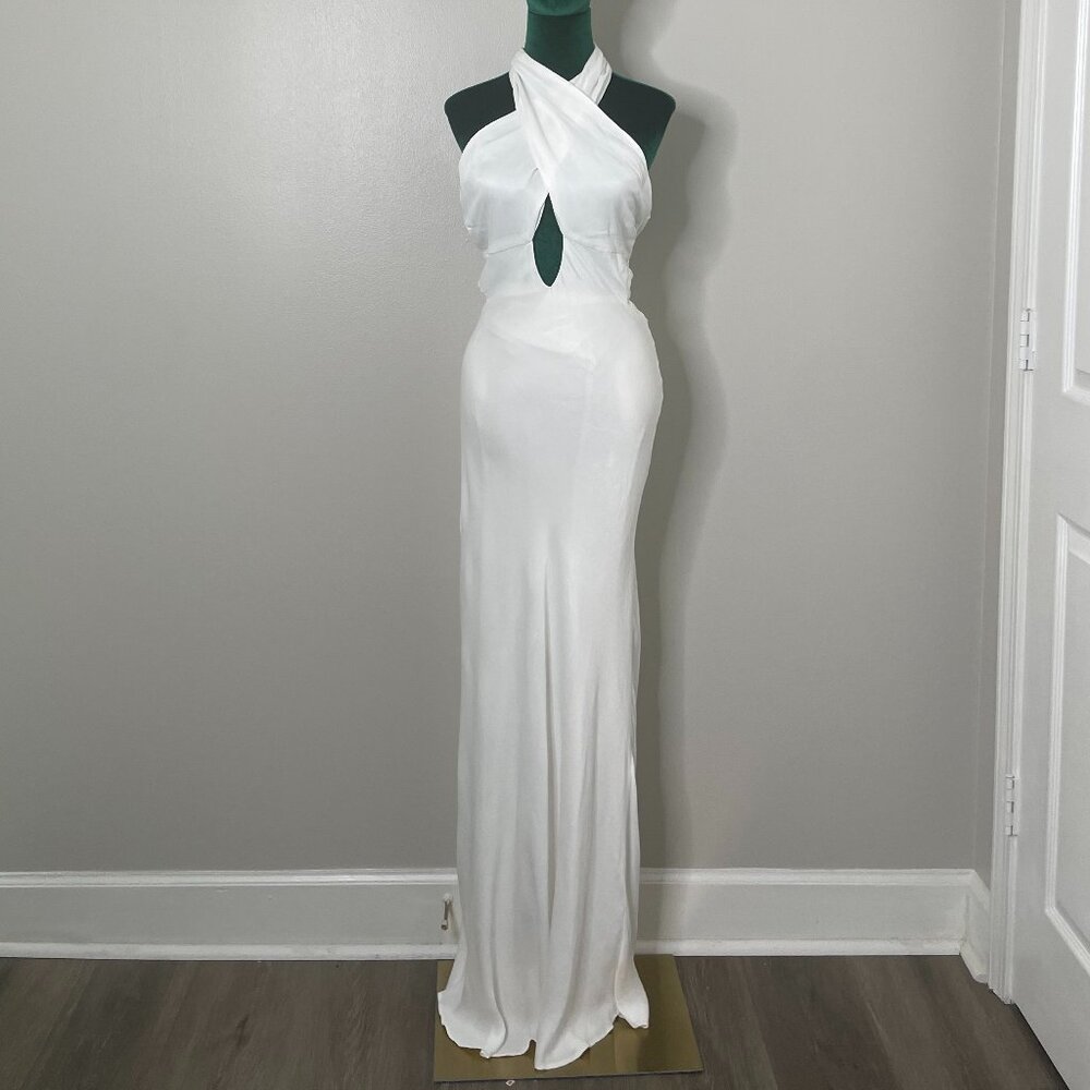Bardot | Wyn Satin Halter Dress